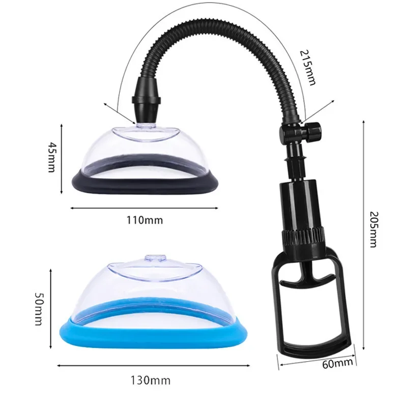 Manual Pussy Pump Vagina Clitoris Sucker Women Clit Enlarge Vacuum Pump Cover Girl Dilatador Vaginales view 2