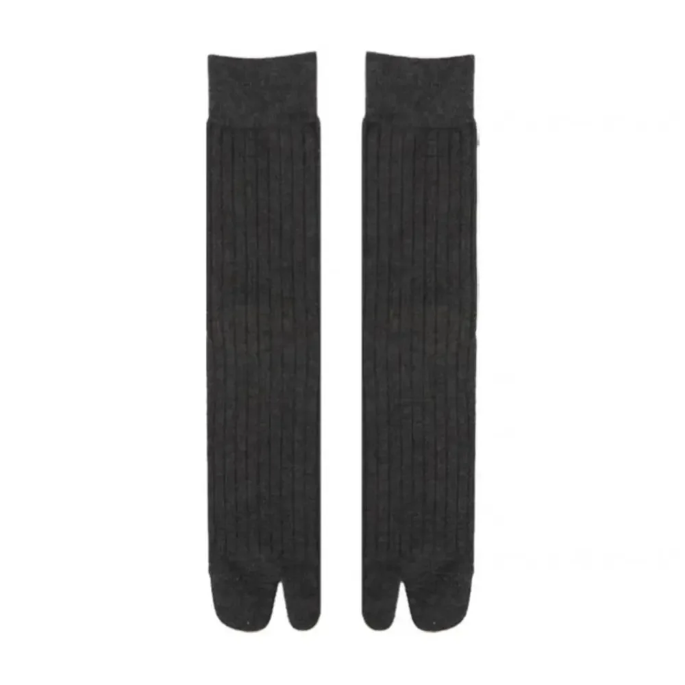 

High Quality Split Toe Socks New Combed Solid Color Women's Tabi Socks Japanese Harajuku Cotton Soft Two-Toed Socks