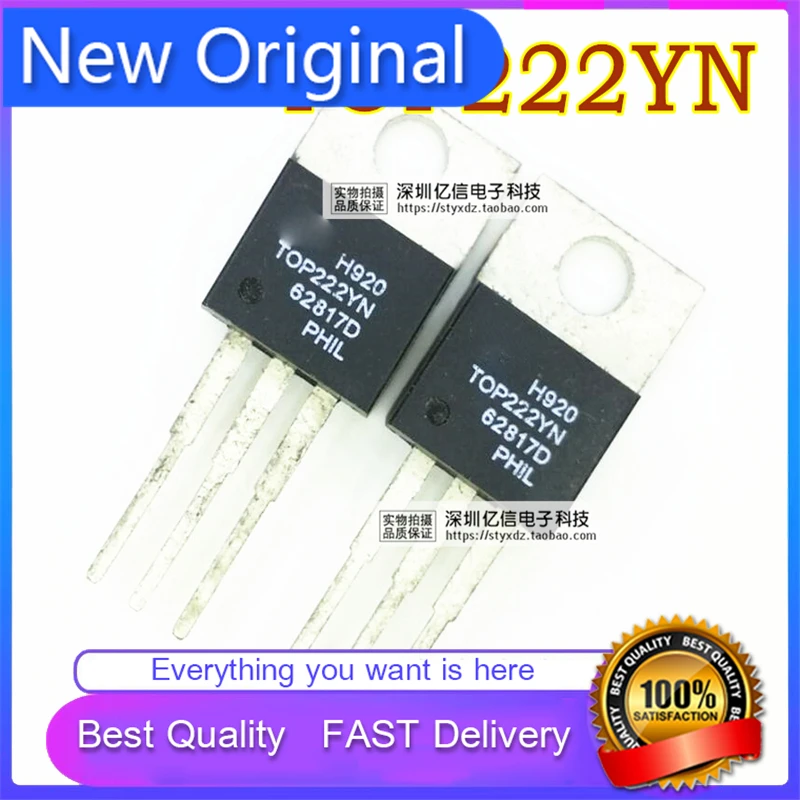 10Pcs/Lot New Original TOP222YN TOP222Y Power ManagementChip TO-220