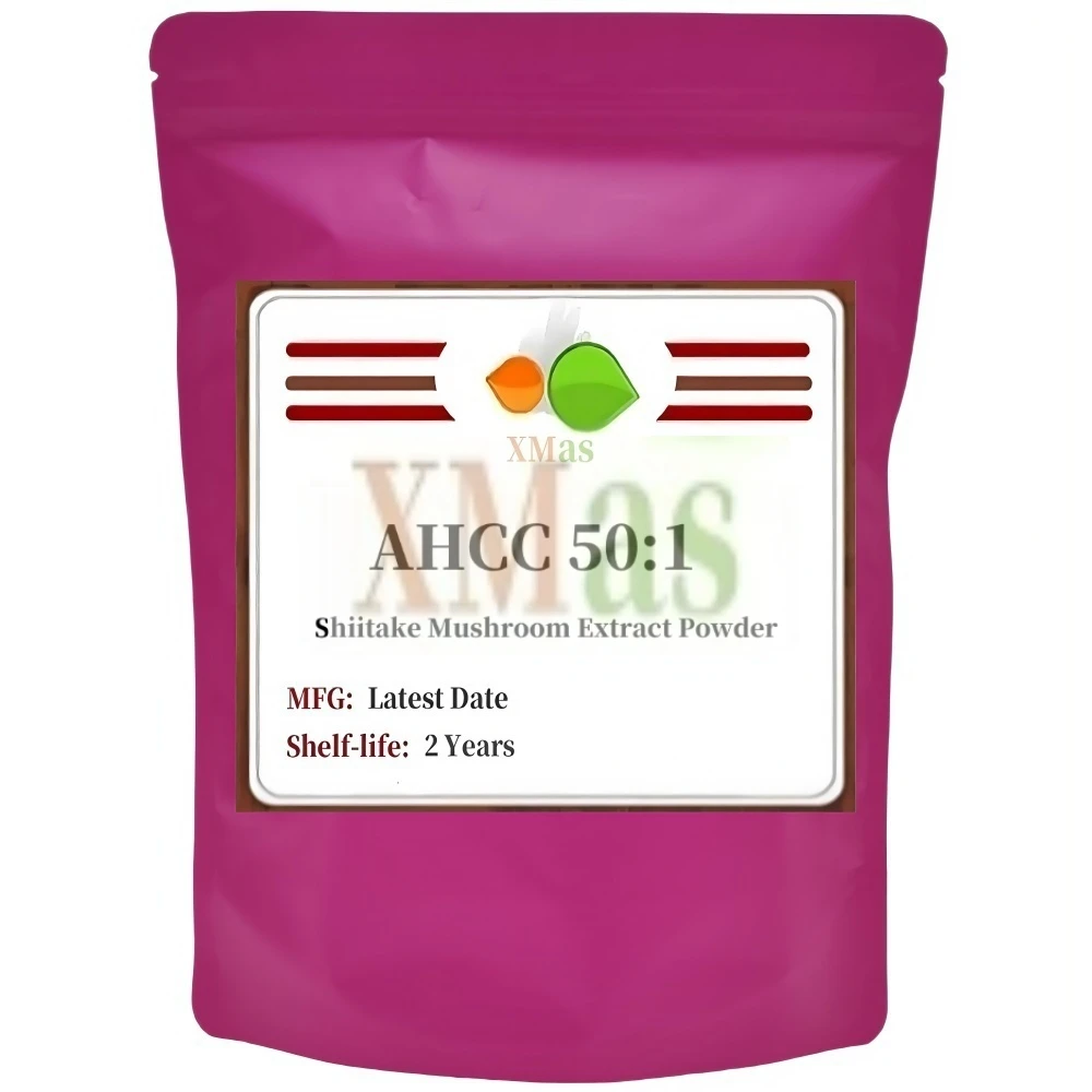 Nr. 050, 50 % AHCC Shiitake EXtract Powder Factory maßgeschneiderte mehrschichtige Beutelverpackung für globale Herstellung, schneller Versand