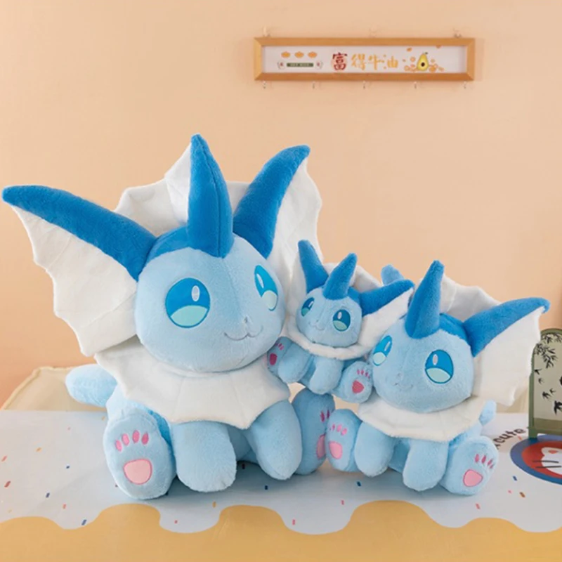 البوكيمون Vaporeon أفخم الدمى الكرتون أنيمي لطيف ألعاب من القطيفة الراحة لينة وسادة أريكة محشوة عناق وسادة هدية عيد ميلاد للأطفال #3