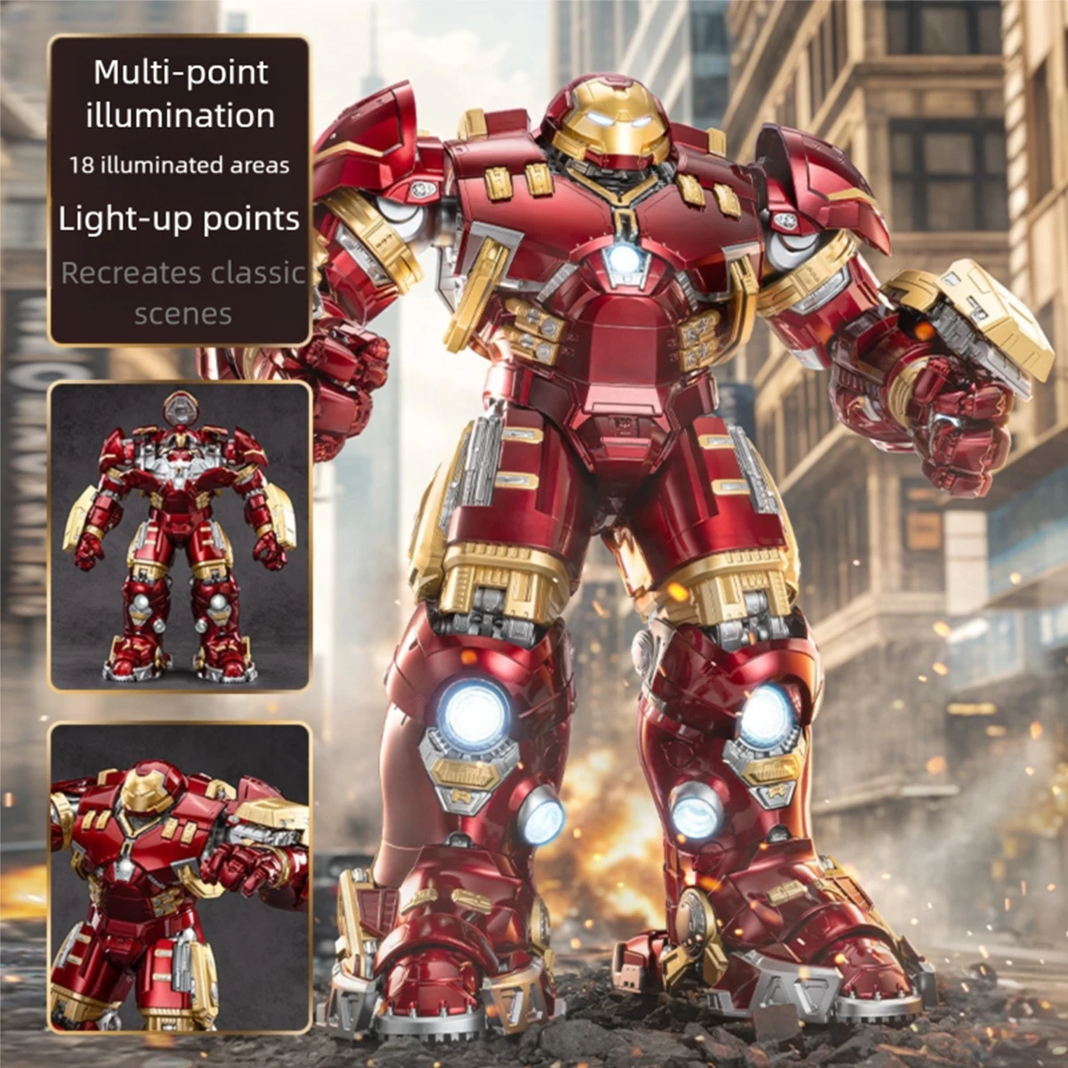 HIPLAY ZD Toys MK44 1907-44 Hulkbuster 1/7 Scale Action Figure