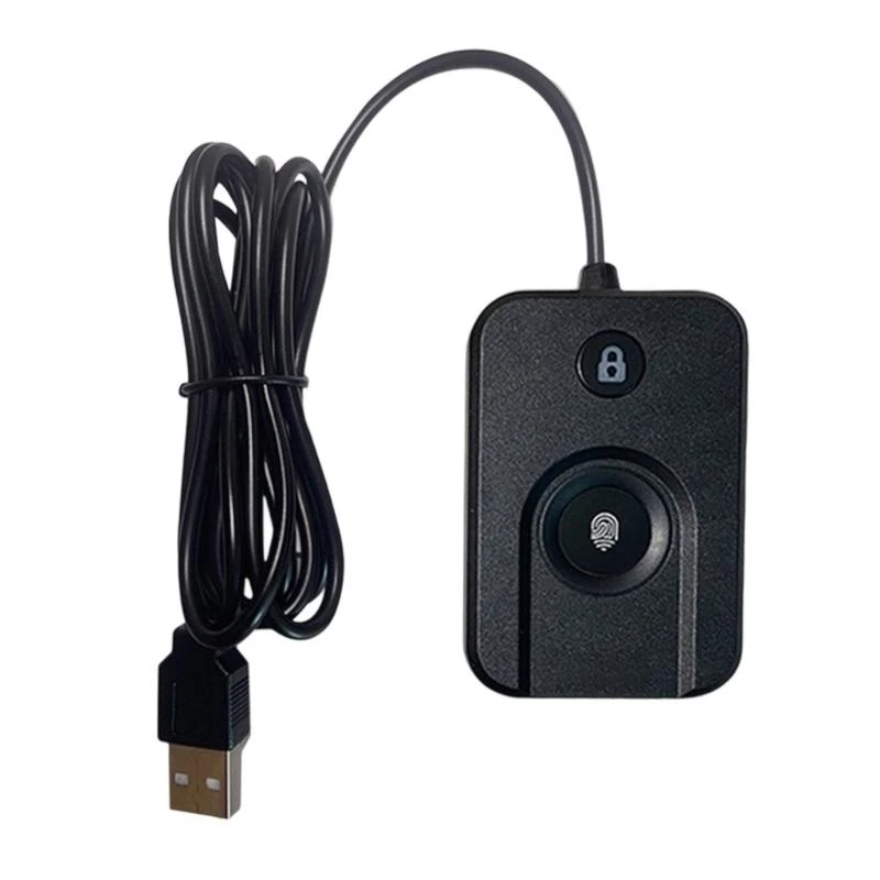 

L4MD USB Fingerprints Login Device For Win 10/11 With Multiple Account Support And Clicks Locks Screen Includes 5ft Cable