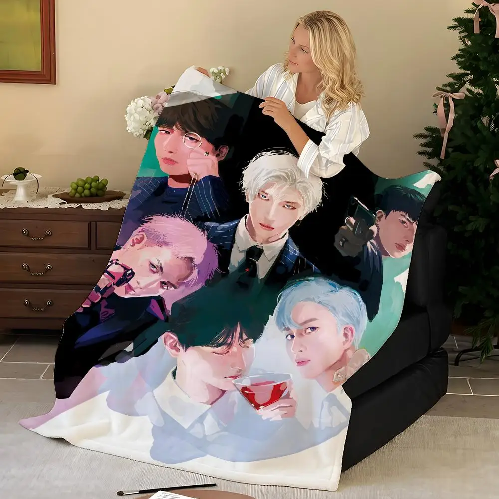 Music v-vixx Throw Flannel Blanket, Soft Warm, Durable & Washable cute Cool