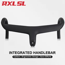 New No Logo Full Internal Routing Road Bicycle Handlebar RXL SL Integrated Carbon Handlebar Road Bike Handlebars Handle For SL8