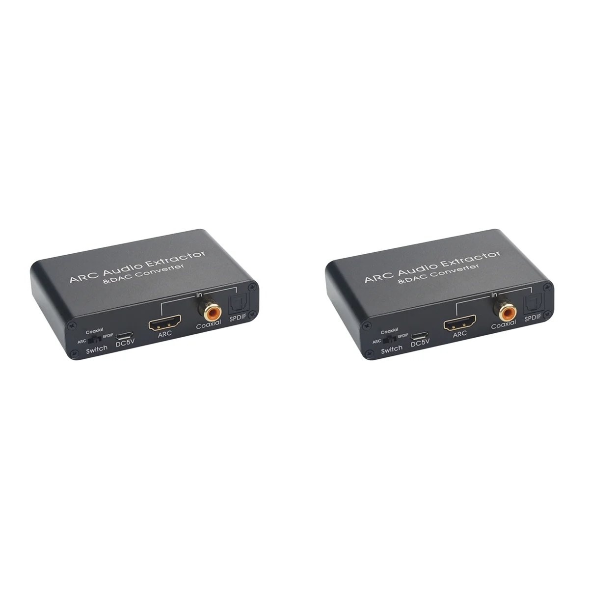 AT42 2X 192KHz ARC Audio Adapter Extractor Digital to Analog Audio Converter SPDIF Coaxial 3.5mm Jack Output