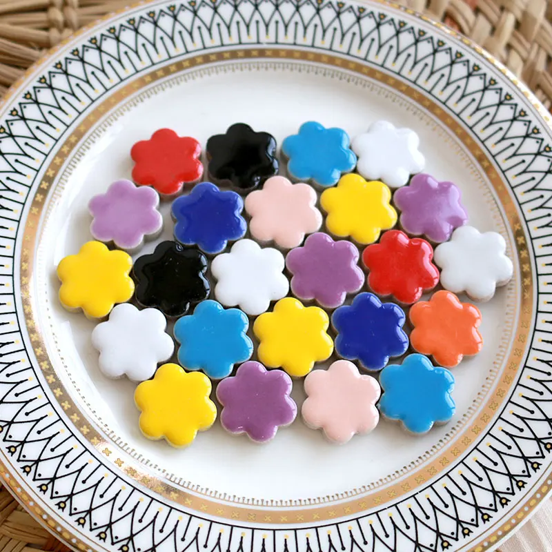 

50g Porcelain Mosaic Tiles DIY Craft Ceramic Tile Mosaic Making Materials hobby pieces bulk crafts