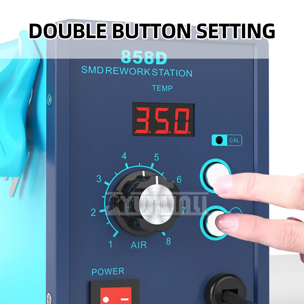 Digital display welding station constant temperature 550W high power hot air gun mobile phone welding station maintenance