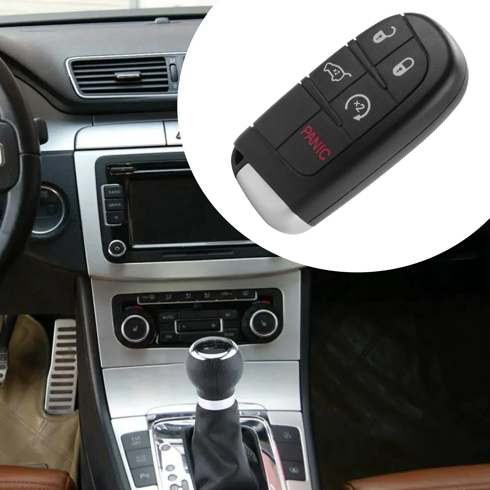 5-Tasten-Smart-Remote-Schlüsselanhänger M3N 40821302   433 MHz für Jeep Grand Cherokee 2013 2014 2015 2016 2017