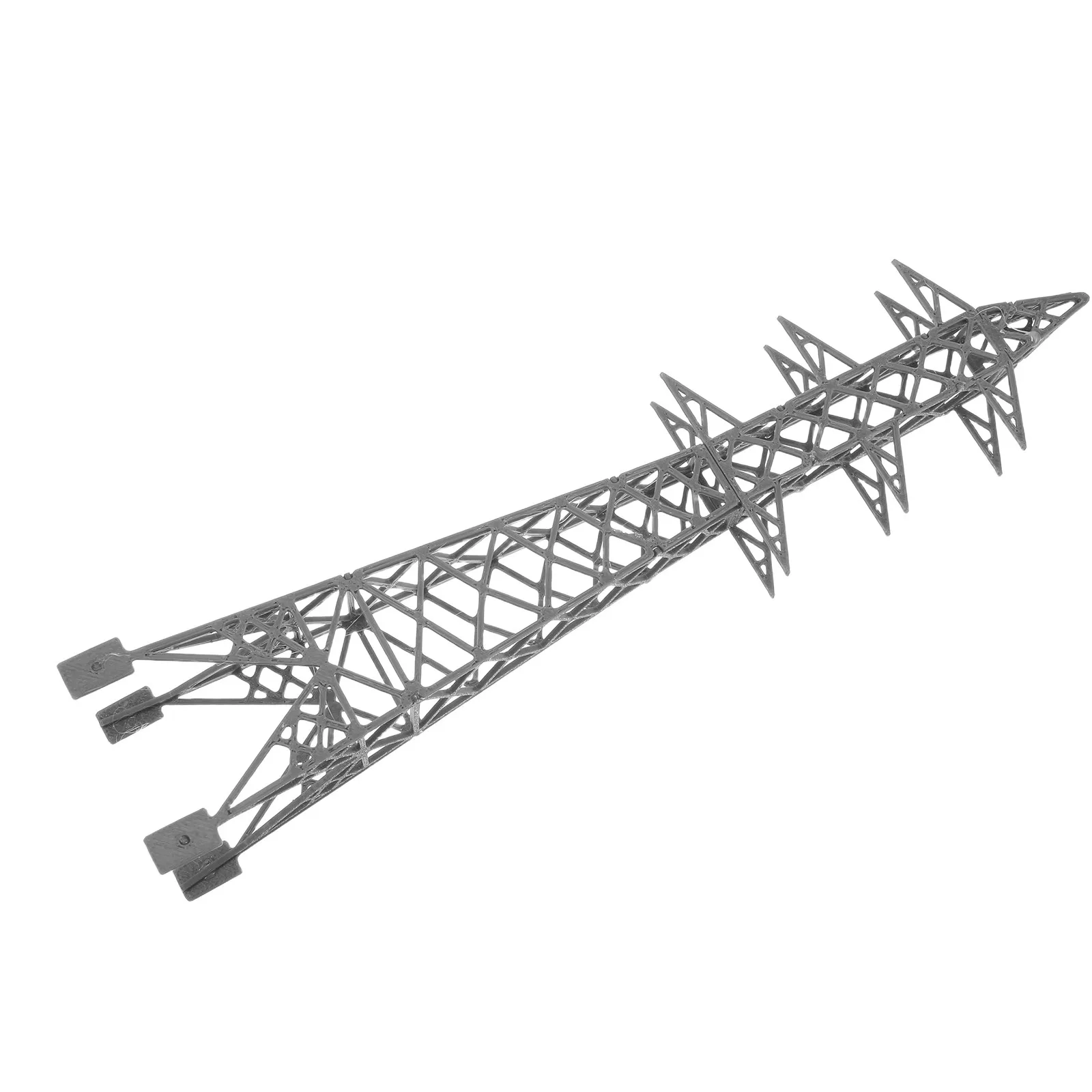 Miniature High-Voltage Transmission :150 Scale Plastic Electric Power Line Railroad Scenery Accessory for DIY Sand Table