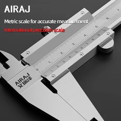 AIRAJ High Precision 0.02mm Stainless Steel Vernier Caliper 0-150mm Manual Caliper Durable Slide Caliper Measuring Tool