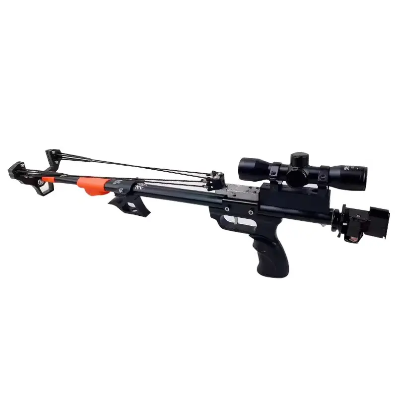High-precision Telescopic Rod and High-power Flat Rubber Band New Outdoor Hunting and Fishing Slingshot Equipment
