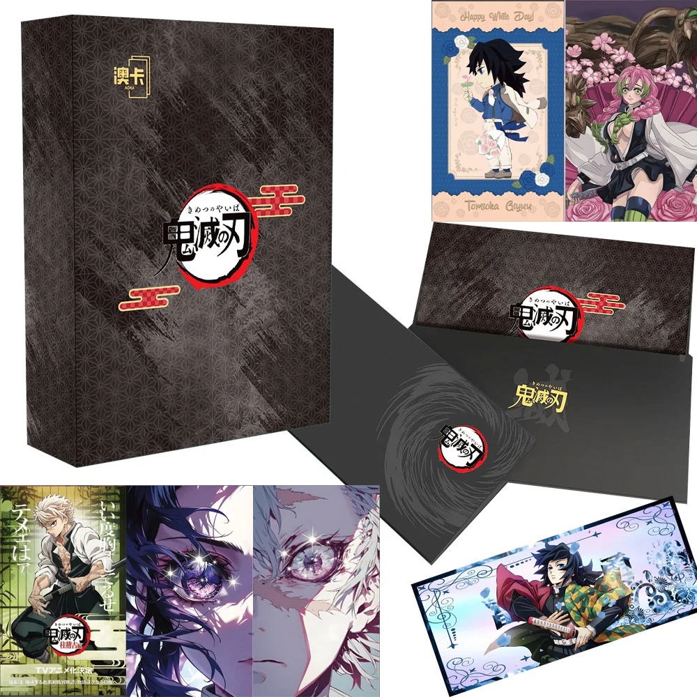 New AOKA Demon Slayer Acrylic Color Paper Kimetsu No Yaiba Kamado Nezuko Character Card Doujin Toys And Hobbies Gift