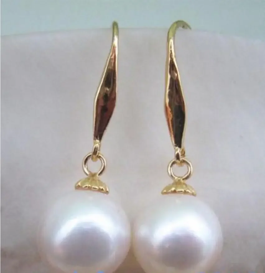 

Fashion jewelry Selling new 11MM AAA PERFECT south sea white pearl earrings jewerly