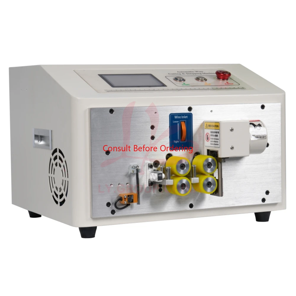 SWT-608-QG-4S التلقائي سلك أنبوب التغطيه آلة قطع الأنابيب لقطع كابل الأسلاك تجريد آلات تقشير 220 فولت 110 فولت