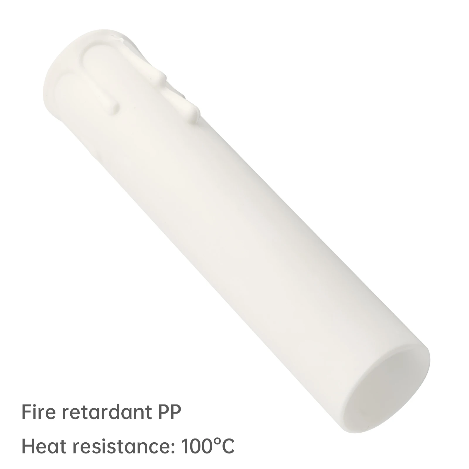 E12 Candle Socket Cover 4 Inch Candelabra Base Plastic Candle Covers Sleeves for Chandelier