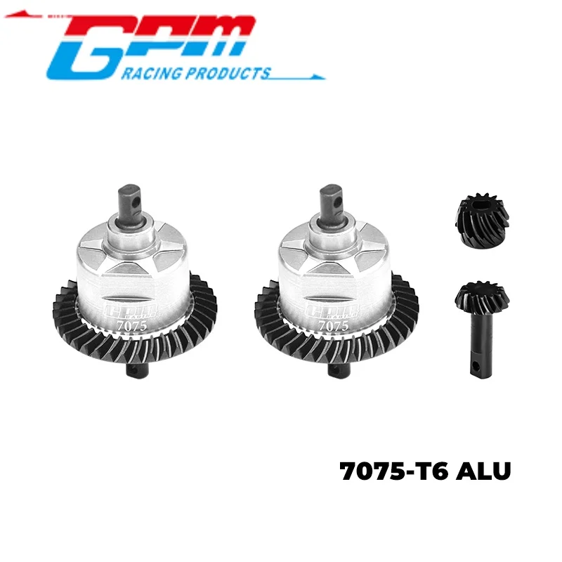 GPM SLA1337FR (sem óleo diferencial) AÇO DE CARBONO 4140 + liga 7075 DIANTEIRO & TRASEIRO DIFERENCIAL COMPLETO PARA TRAXXAS 1/10 SLASH 4X4 / RUS