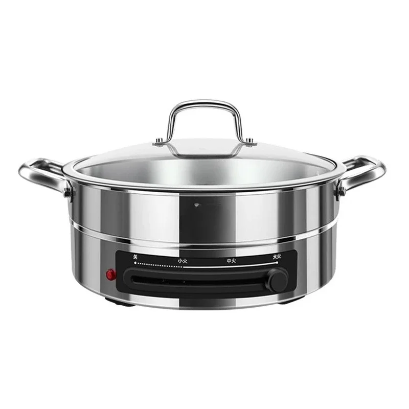 

Electric frying pan, stainless steel, household, flat bottom, pancakes, deepen, increase