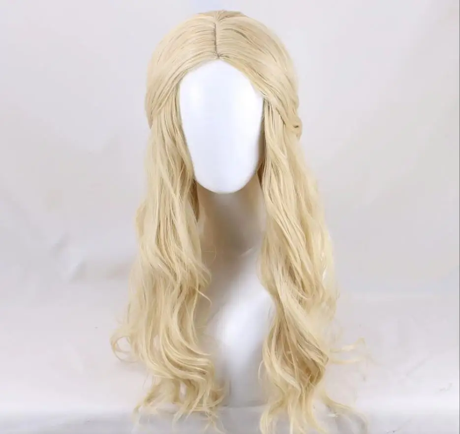 

Movie Beauty and the Beast Princess Belle Blonde Synthetic Wig Emma Waston Cosplay Wigs Gril Role Play Costume