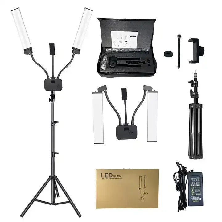 

MagicLine New Ring Light Flexible Arm Light Led 2 Arms Video Beauty Light With Remote Control OEM Eyelash Extensions Lamp Tatt