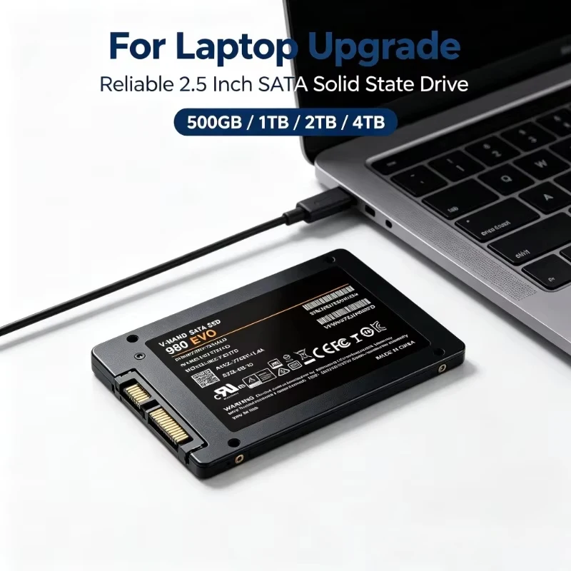 980 EVO 2.5 Inch SATA III High SSD Internal Solid State Drive 4TB High Capacity Storage for Desktop Laptop PC