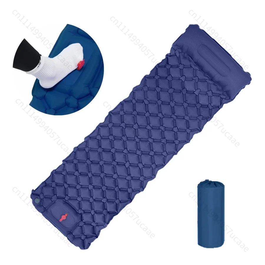 Inflatable Lightweight Camping Mattress with Air Pillow Portable Air Cushion Waterproof Backpack Sleeping Pad