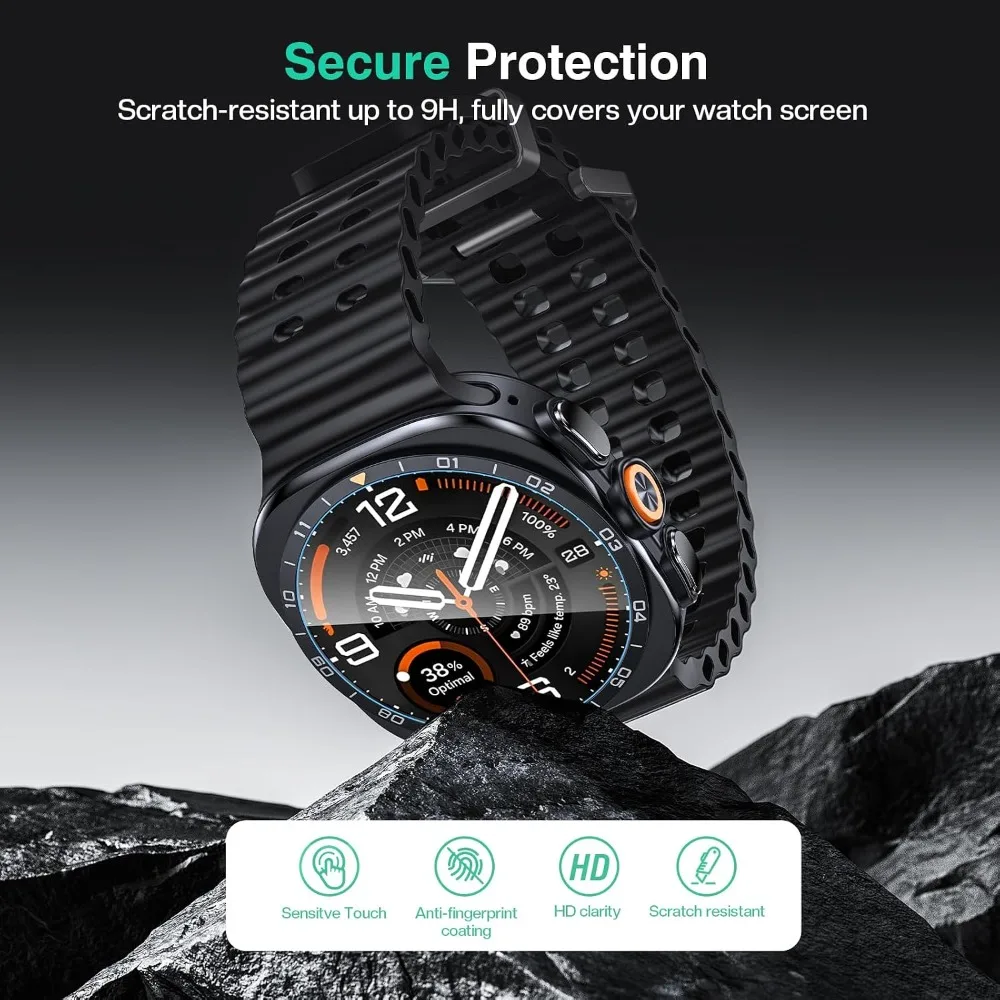 2PCS Tempered Glass For Samsung Galaxy Watch Ultra2 47mm Cover Anti-Scratch Screen Protector for With Tool Easy Install Kit image 3