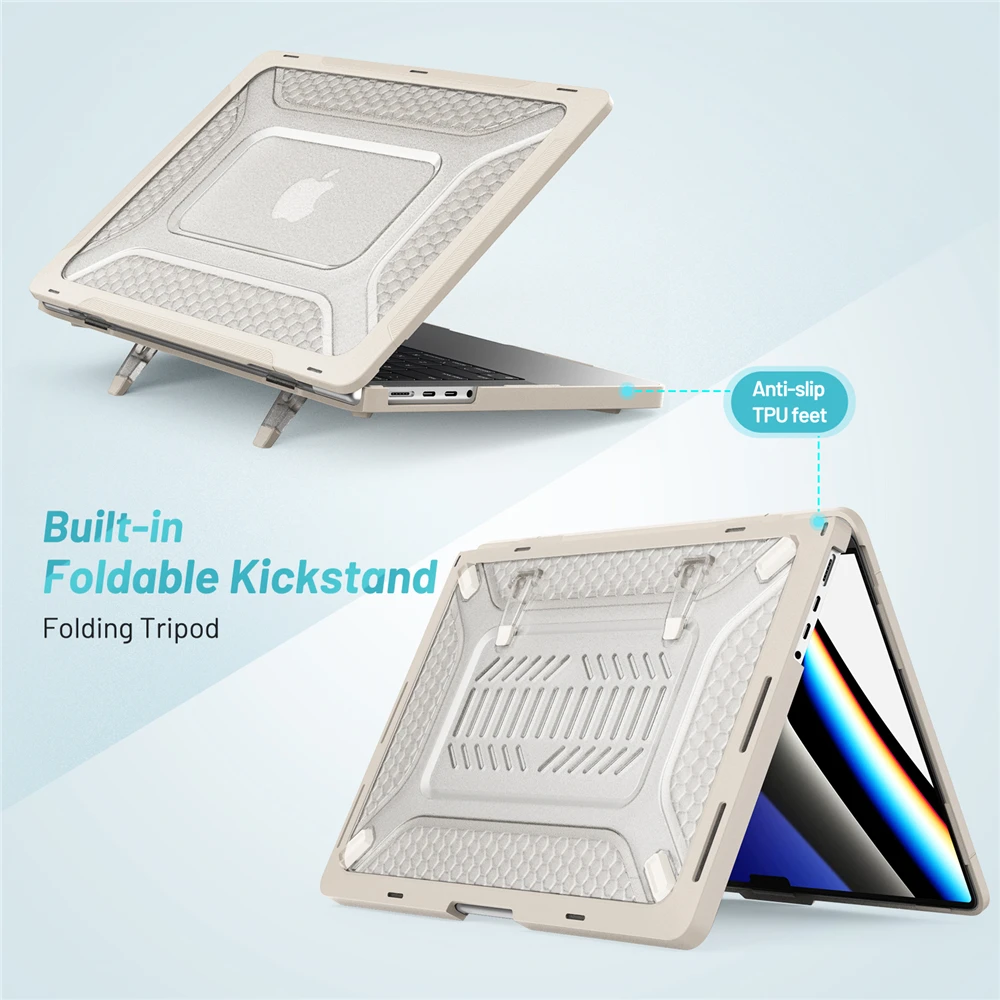 Laptop Case for MacBook Pro 14 2026 M5 Max Case Pro 14.2 Model A3426 Bottom Stand Cover for MacBook Pro 16 M4 M3 M2 A2485 Case