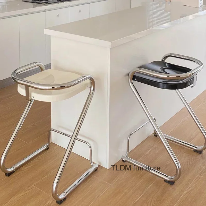 

Plastic Nordic Bar Chair Modern Minimalist Barstool European Bar Stool White Wrought Taburetes Altos Furniture Free Shipping