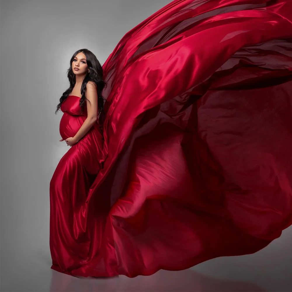 

Photoshoot Background Cloth Maternity Photography Props Bright Soft Satin Luster Fabric Studio Shooting Accessories