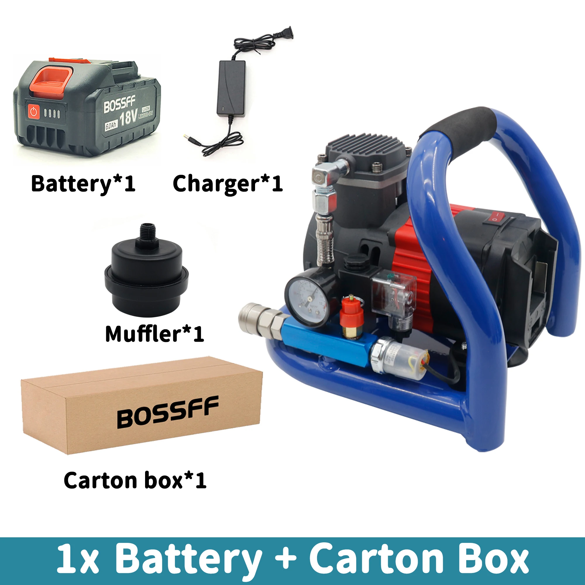 21V Portable Air Compressor with Pressure Gauge Car Tire Pump Cylinder Power System Mini Air Compressor Car Tire Inflation Pump