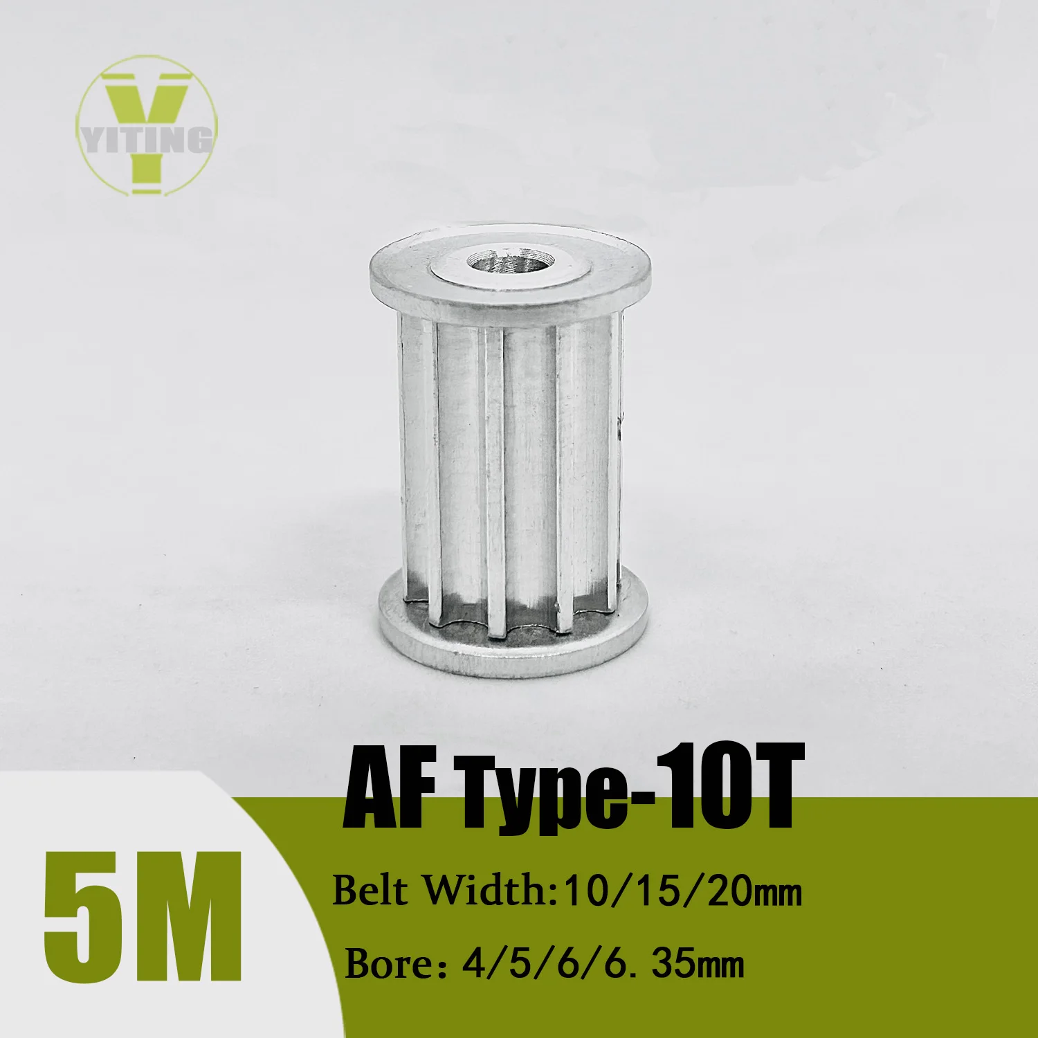 HTD5M 10 שיניים פולי זמן AF רוחב חגורה 10/15/20mm חור 4/5/6/6.35mm גלגל גלגל 5mm