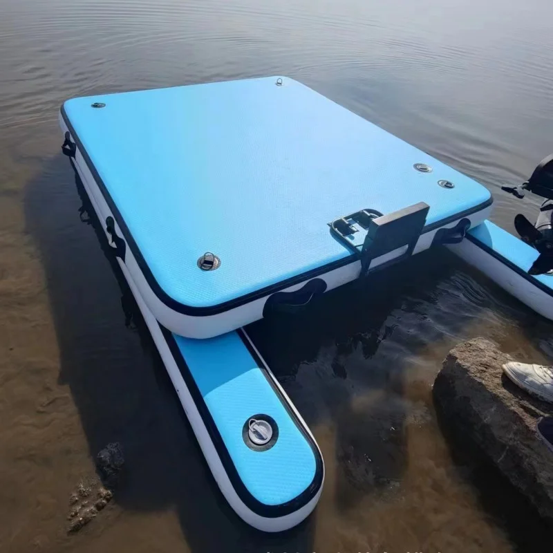 

Inflatable floating platform floating platform fishing boat road sub-boat thickened wear-resistant portable