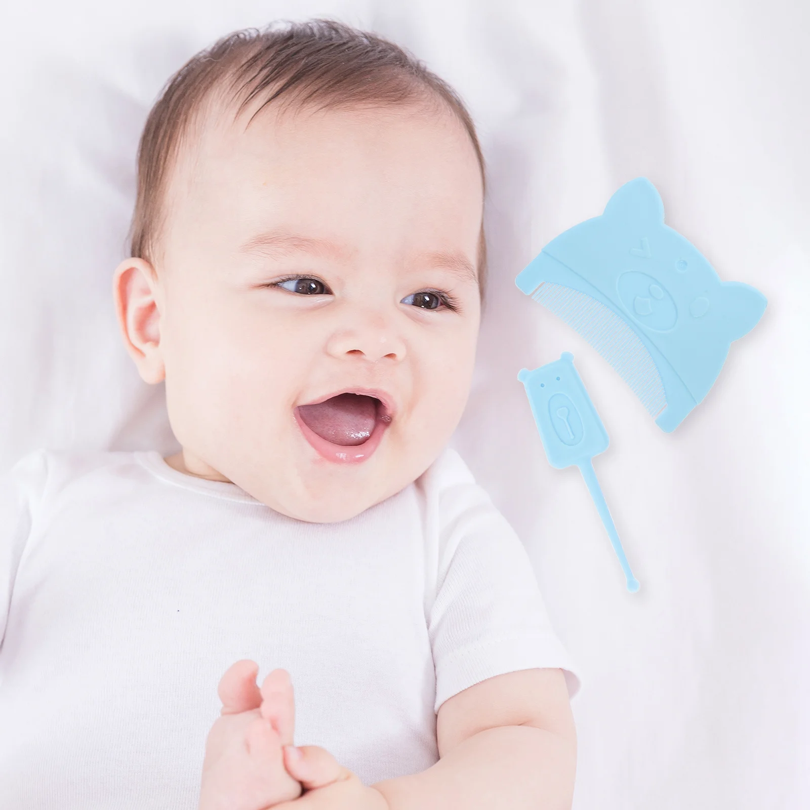 

1Set Newborn Hair Comb Set Cartoon Nail Grooming Tools Baby Ear Cleaner Scalp Care Cradle Cap Removal Multifunction