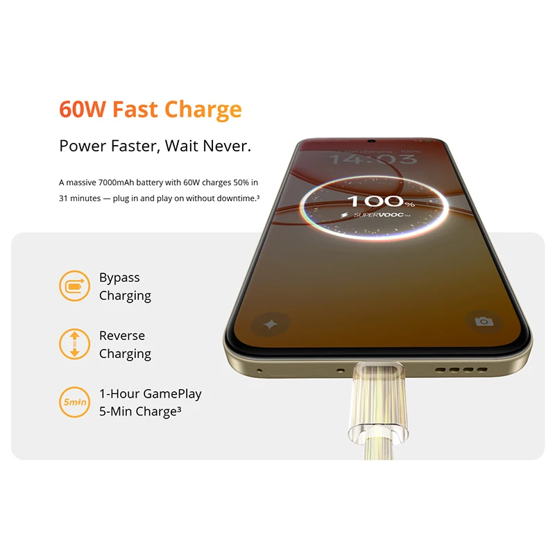 Russian Version realme 15T 5G Smartphone 7000mAh Battery 60W Charge 50MP Front & Rear Cameras 6.57" 4000nit AMOLED Display NFC