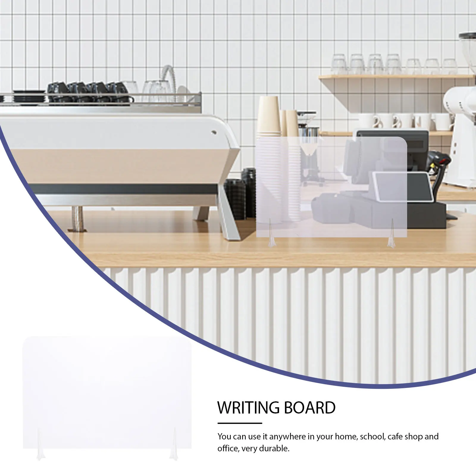 1 Set Acrylic Memo Board Transparent Message Board Writing Drawing Desk Accessories Home Office School Kids Painting Tabletop