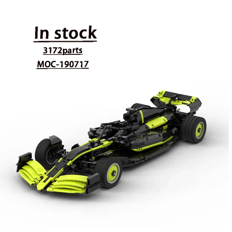 MOC-190717F1 Formula Car Set C44 1:8 Scale Assembly Stitching Building Blocks Model 3172 Parts Boy Kids Birthday Building Blocks