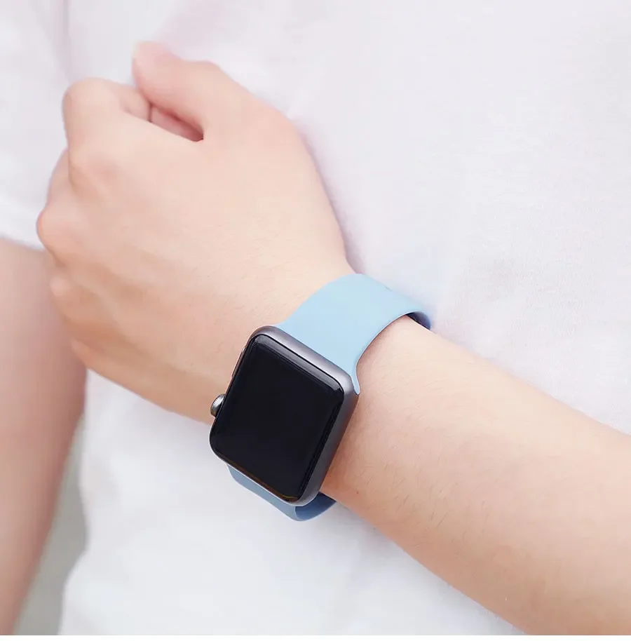 Sport Strap For Apple Watch Bands 45mm 44mm 41mm 40mm 42mm 46mm ultra 2 49mm bracelet correa iWatch series 10 7 8 9 4 3 5 6 se