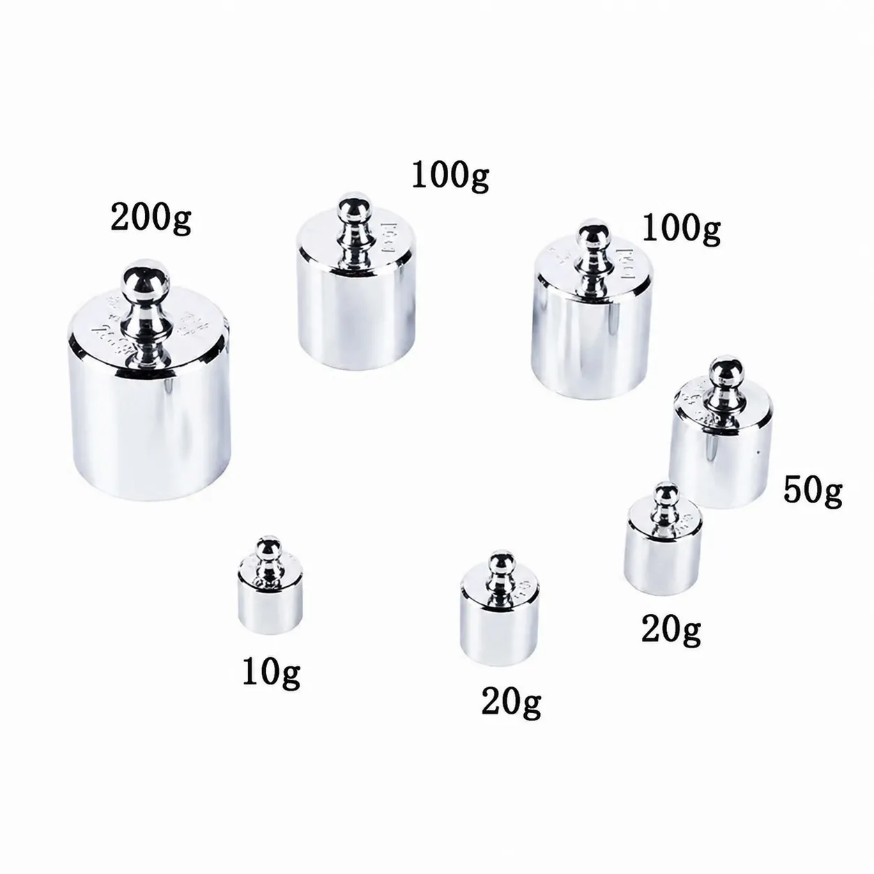 500g Calibration Weight set 10/20/50/100/200g for Digital Balance Measurement Jewelry Medicine scales 0.5KG M2 Standard