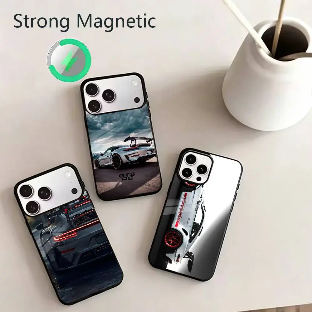 

Supercar GT3 RS-S Phone Case For iPhone17,16,15,14,13,12,11 Plus,Pro,Max Magnetic with Wireless Charging