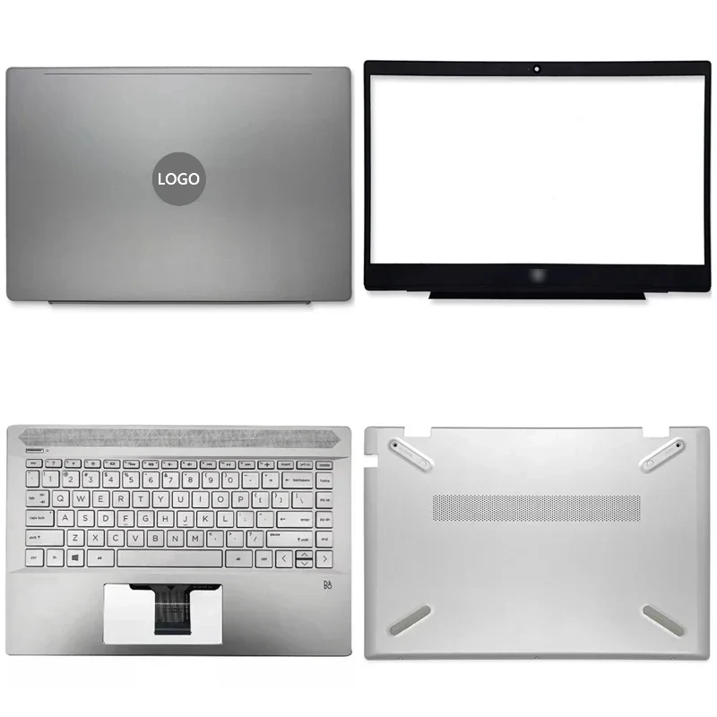 

NEW For HP Pavilion 14-CE TPN-Q207 Laptop LCD Back Cover Front Bezel Upper Palmrest Bottom Base Case Keyboard Hinges