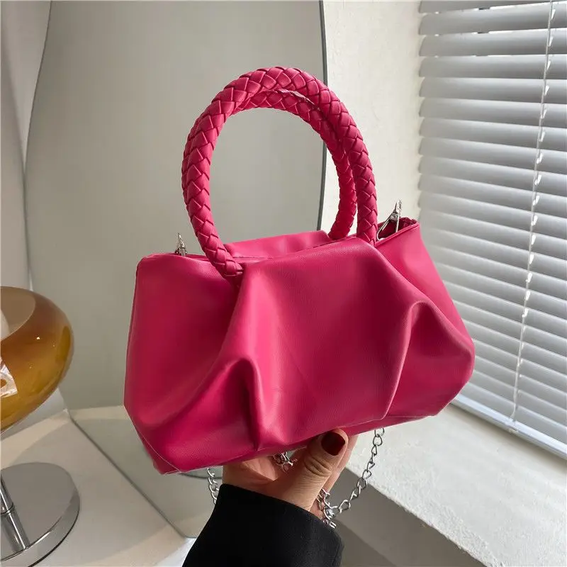 Bianco nuova donna borsa a tracolla moda PU PVC ragazza tendenza borse da donna borsa custodia cosmetica borse Tote borsa a mano da donna per le