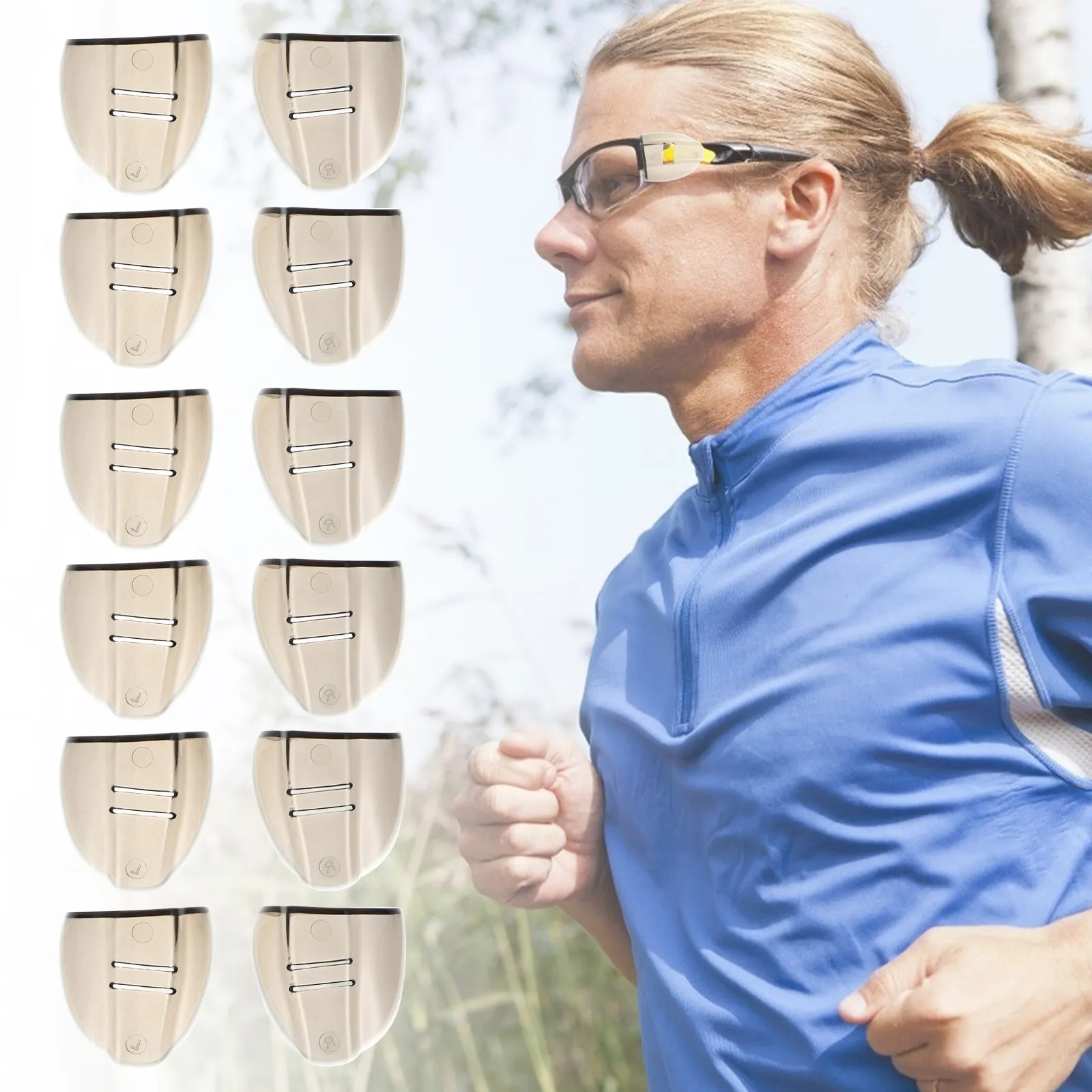 6Pairs Protective Safety Glasses Side Shield Tpu Soft Eyeglasses Protection Prevent Splash Eye Protection Cover for Glasses