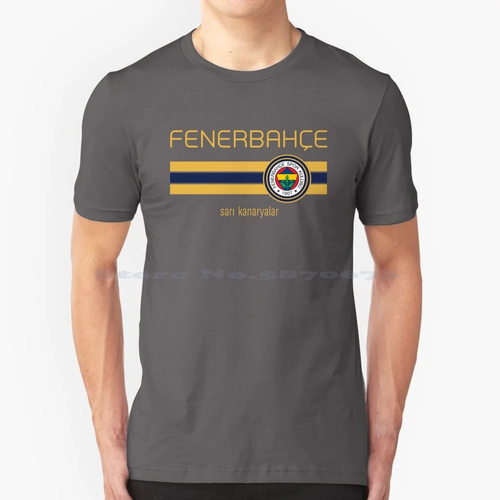 Super League Fenerbahce ( Home Navy ) T Premium Tee T Shirt 100% Cotton Tee Super League Fenerbahce Home Navy T Premium