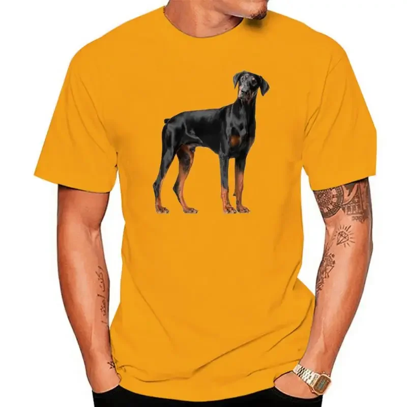 streetwear fashion vintage Summer Male Hot Sale  Fitted Doberman Pinscher T Shirt   Kawaii   2024Plus Size S-5xl  Short Sleeve