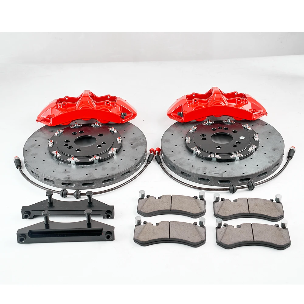 High Quality DICASE Carbon ceramic discs GT6 Silver Caliper  Brake Disc  Rear Wheel for Maserati Bentley Continental Lotus