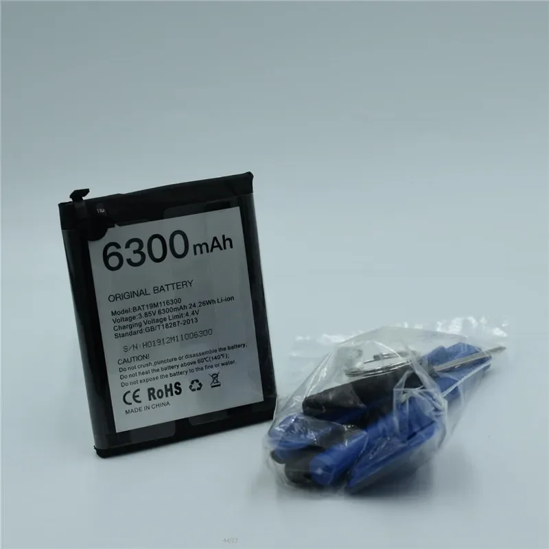 

In Stock for DOOGEE S68 pro battery 6300mAh High capacity for DOOGEE BAT19M116300 battery