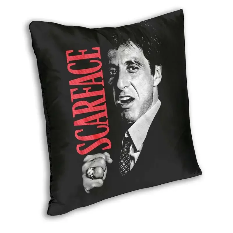 Tony Montana Fist Scarface Cushion Cover 45x45 Decoration Print Pacino Gangster Movie Throw Pillow Case for Living Room Two Side