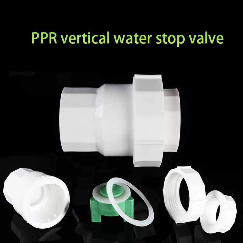 

20/25/32/40/50/63mm PPR Vertical Check Valve Water Pipe Fittings One-way Valve Plastic Joint Adapter Accessories Home Renovation