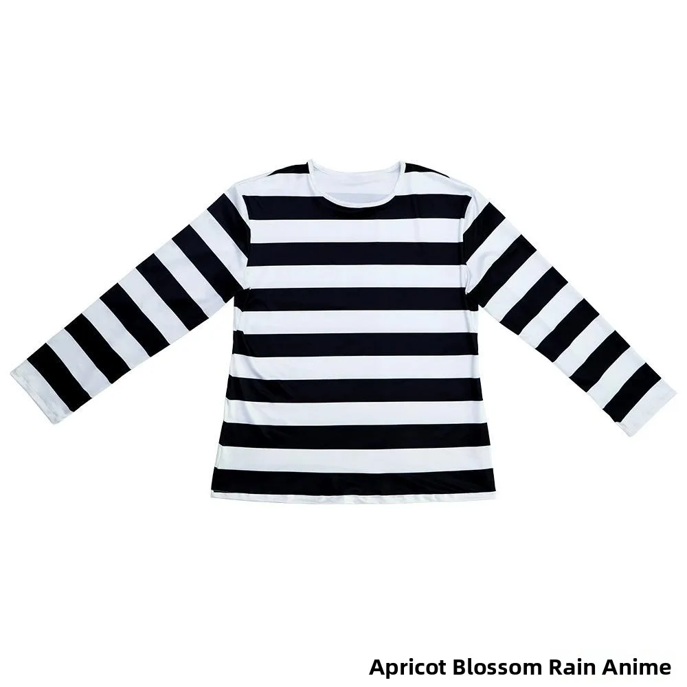 Zesdelige set lang Sve gestreept kostuum Transformatieve maskerade Prestatie Podiumoutfit Etnische dameskleding Halloween Th...